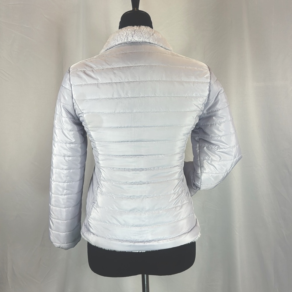 Reversible Puffer And Faux Fur Winter Jacket - Picture 5 of 6